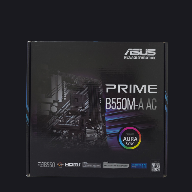 Tarjeta Madre ASUS Prime B550M-A AC (AM4, DDR4, Wi-Fi, Bluetooth, Micro-ATX)