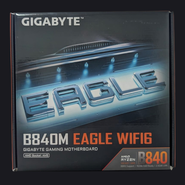Tarjeta Madre Gigabyte B840M EAGLE WIFI6 (AM5, DDR5, Wi-Fi 6, Micro-ATX)