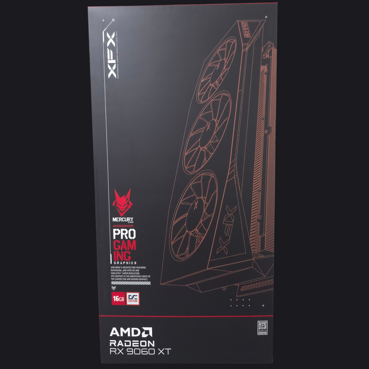 Tarjeta de Video XFX Mercury Radeon RX 9060 XT OC 16GB GDDR6