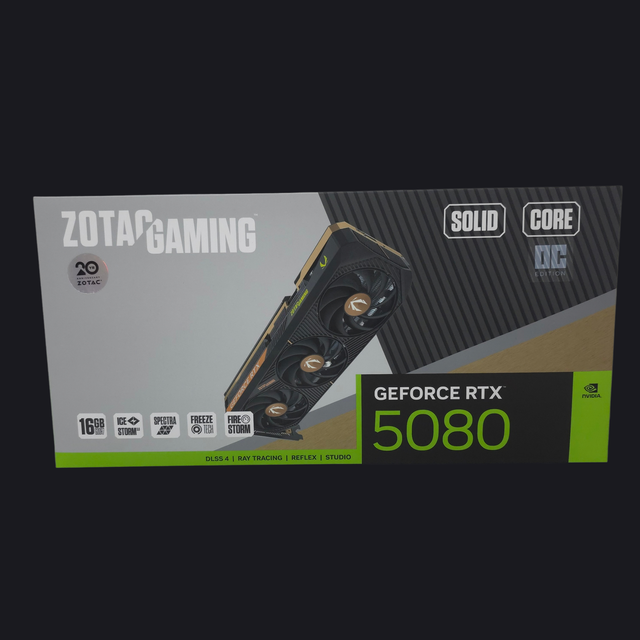 Tarjeta de Video ZOTAC GAMING GeForce RTX 5080 SOLID CORE OC 16GB GDDR7