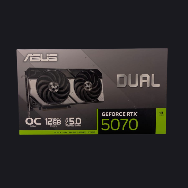 Tarjeta de Video ASUS Dual GeForce RTX 5070 OC 12GB GDDR7